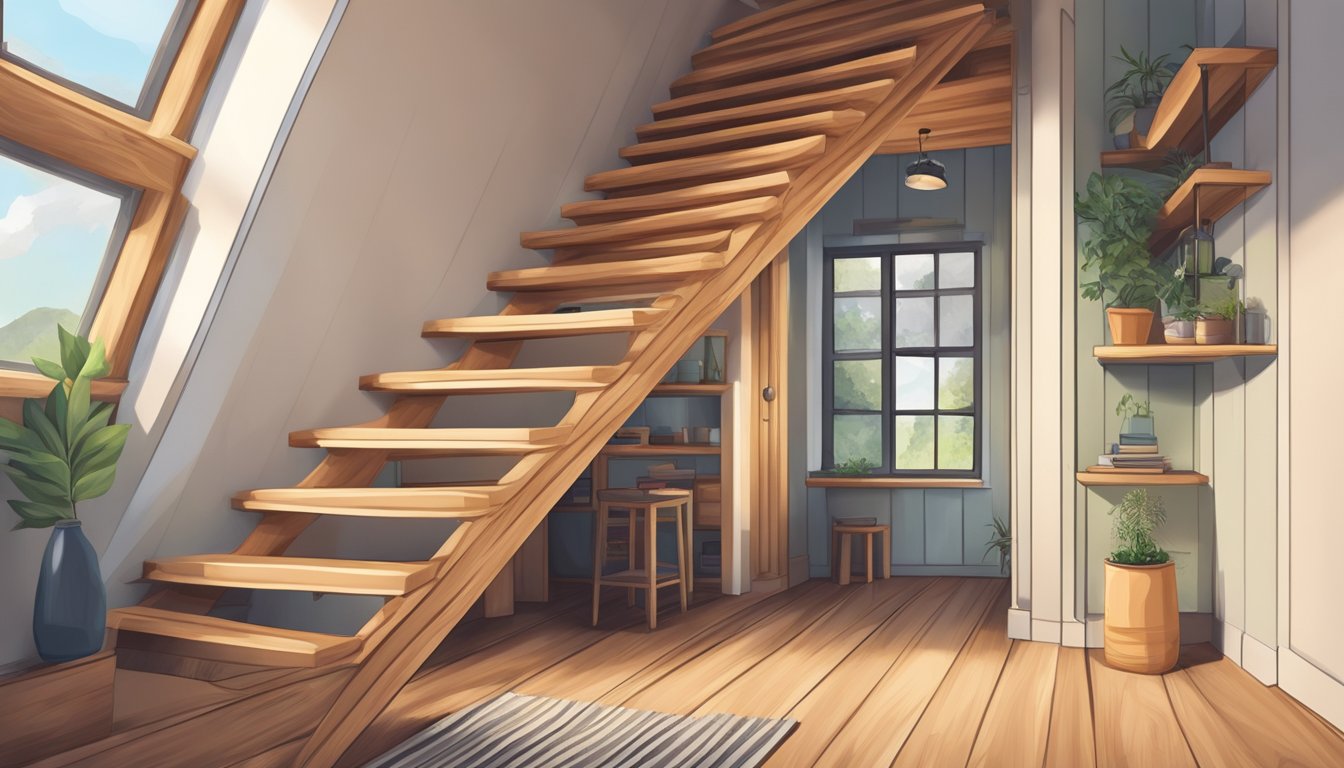 Space-Saving Stairs for Tiny Houses