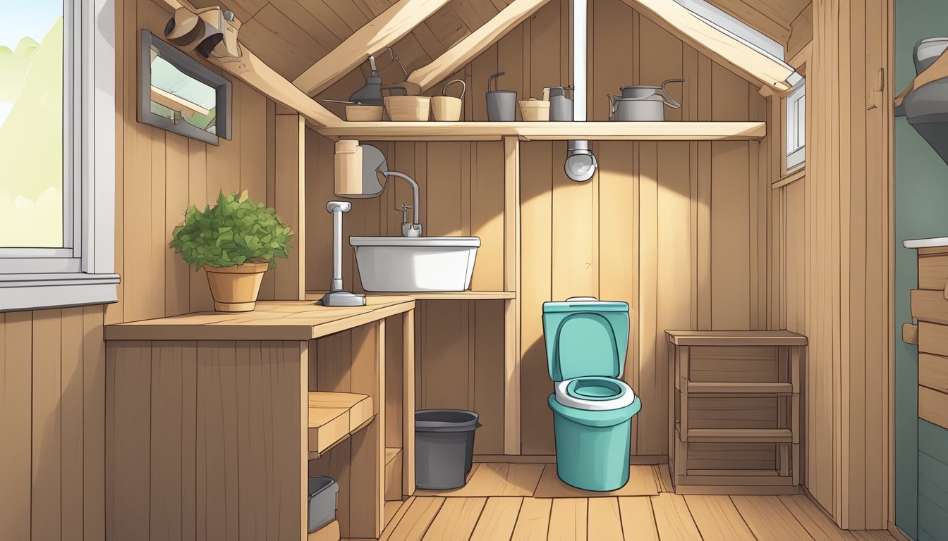 Eco-Friendly Tiny House Compost Toilet