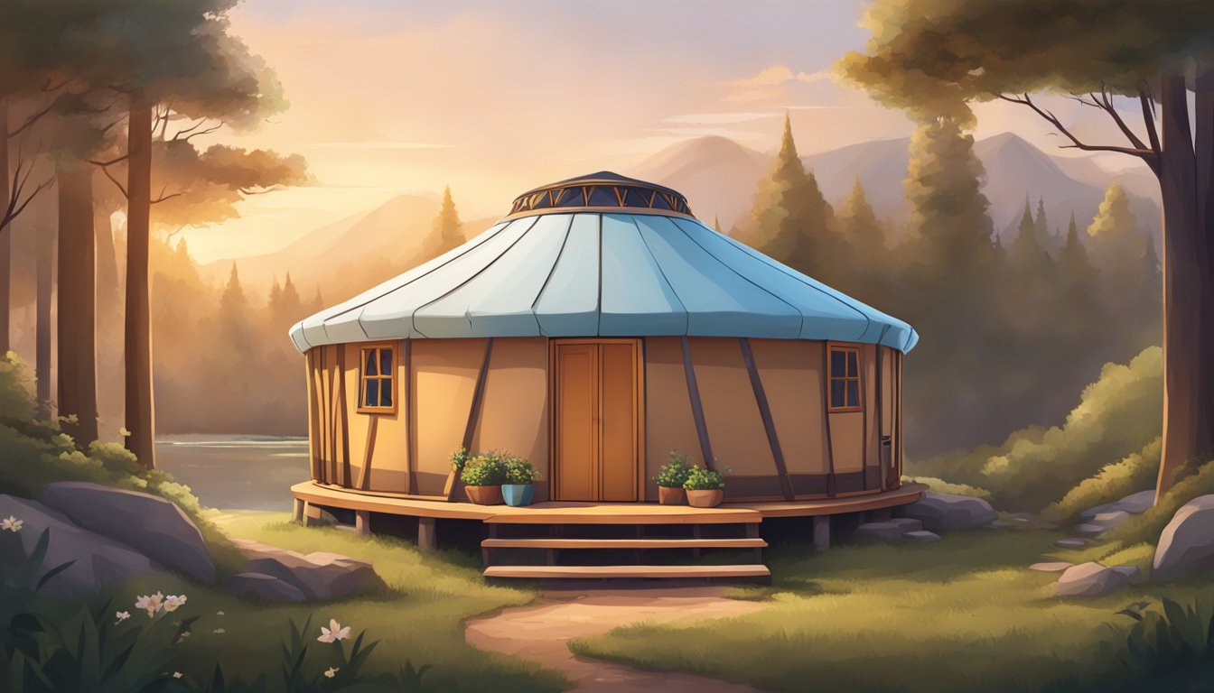 Embrace Compact Living in a Tiny House Yurt