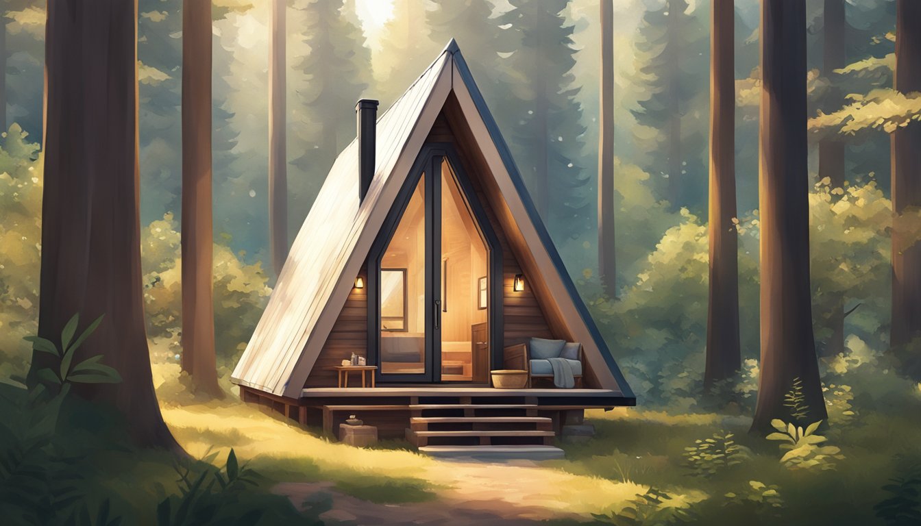 Space-Efficient Living in a Tiny House A-Frame